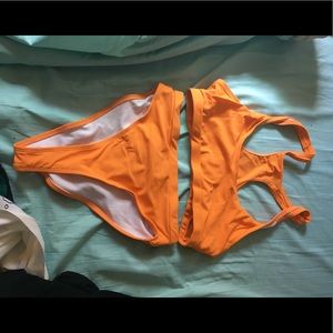 Neon orange bikini